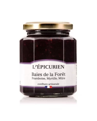 on achete francais - Confiture Baies de la Forêt (Framboise, Myrtille, Mûre)