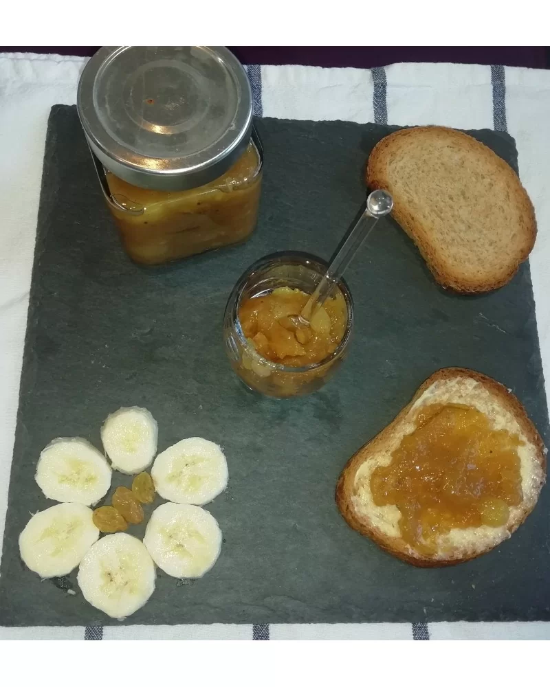 on achete francais - Confiture Bananes Plantain Melon Raisins golden