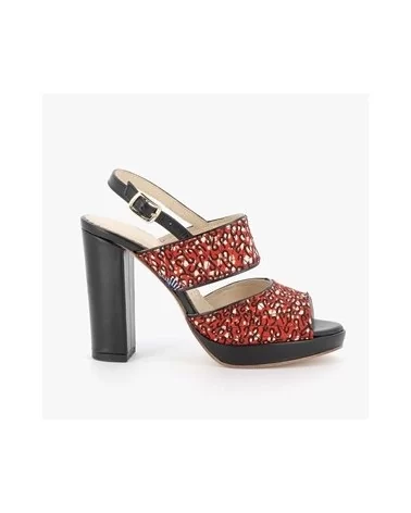 on achete francais - Sandale Dolly rouge vermeille