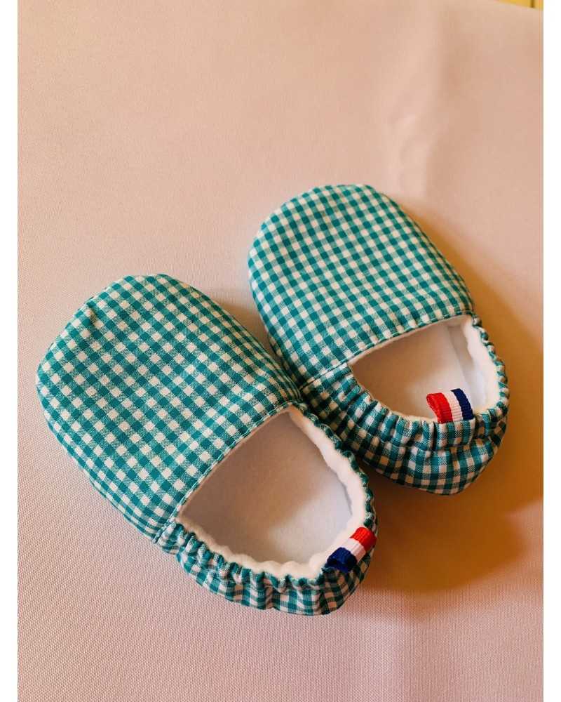on achete francais - Chaussons vichy on achete francais - Chaussons vichy