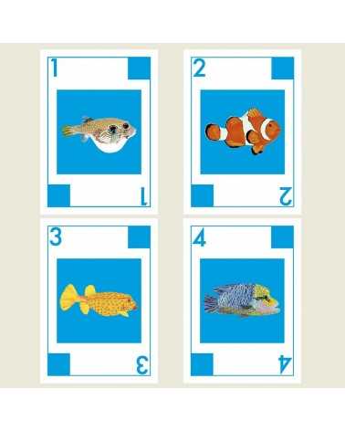 on achete francais - JEU DE CARTES POISSONS TROPICAUX