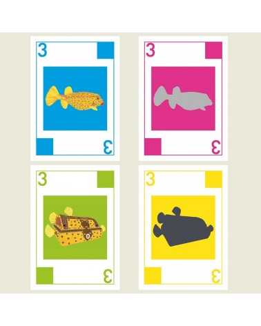 on achete francais - JEU DE CARTES POISSONS TROPICAUX