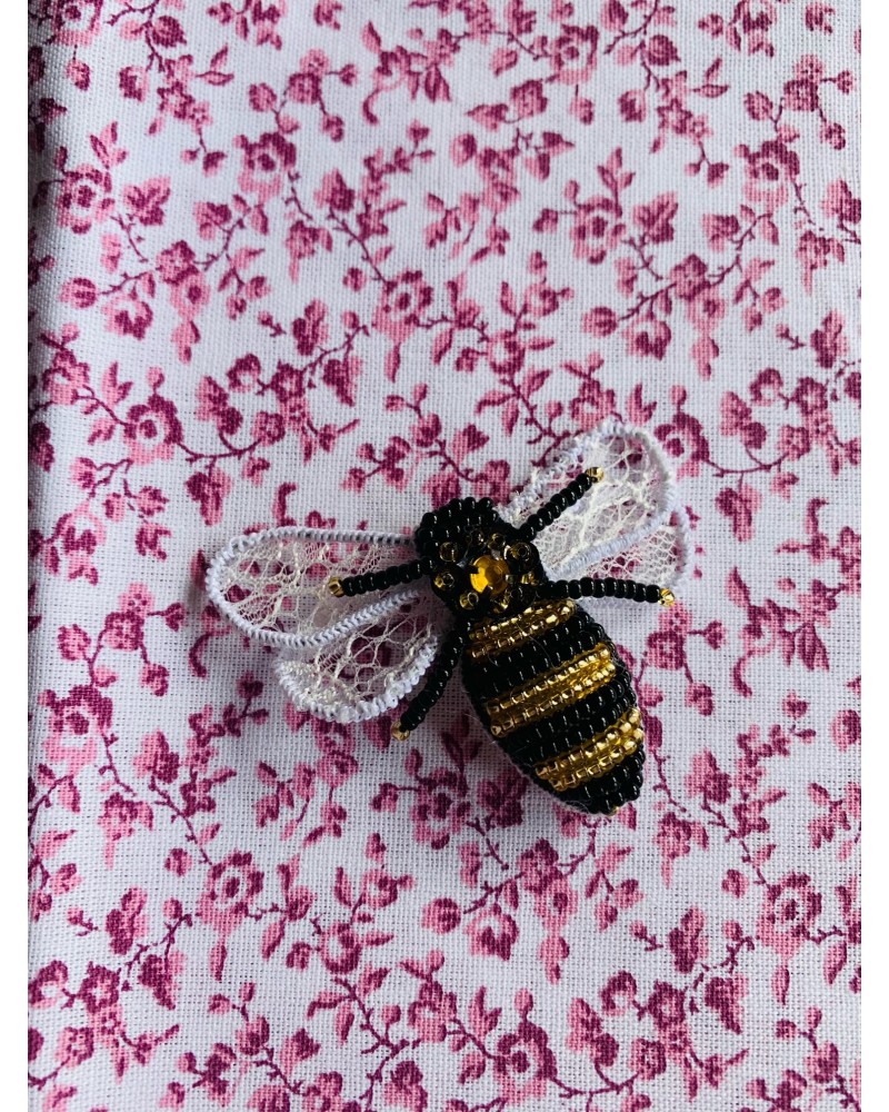 Broche Pull Petite Abeille Mignonne - Bijou Vintage Occasion, Parfait Pour égayer Vos Pulls Et Vestes !