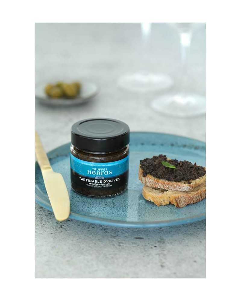on achete francais - Tartinable d'olive et truffe noire 3.1% 100 g