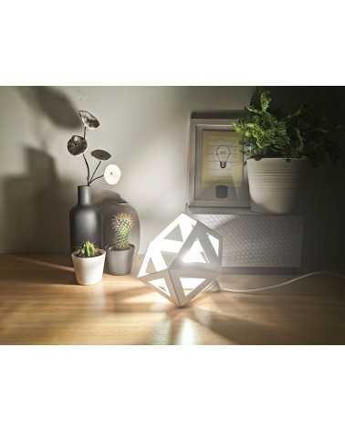 on achete francais - petite lampe origami blanche