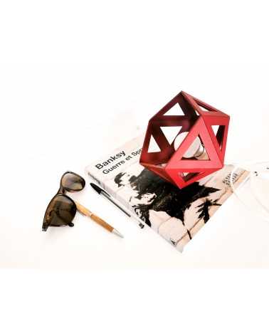 on achete francais - petite lampe origami bordeaux