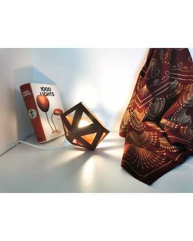 on achete francais - petite lampe origami bordeaux