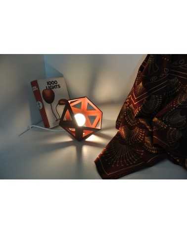 on achete francais - petite lampe origami bordeaux