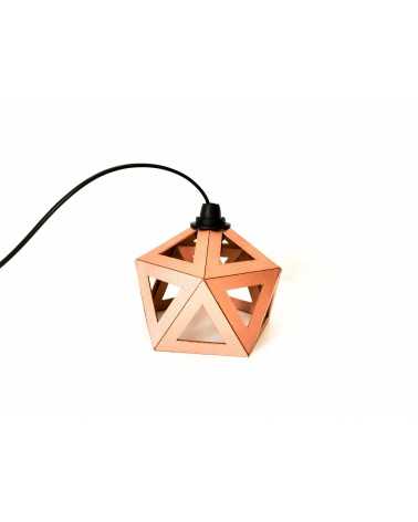 on achete francais - petite lampe origami cuivrée
