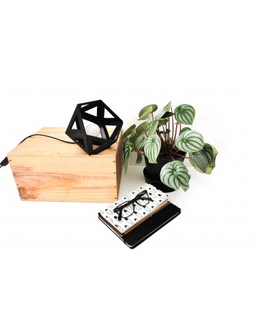 on achete francais - petite lampe origami noire