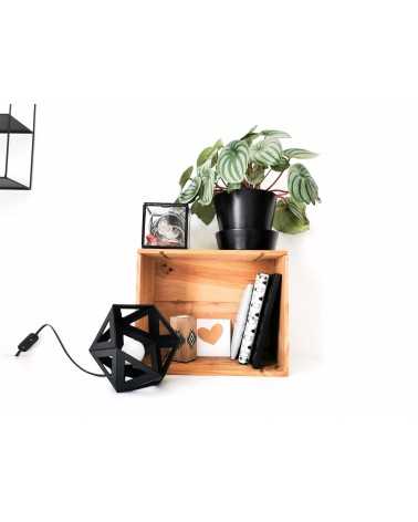 on achete francais - petite lampe origami noire