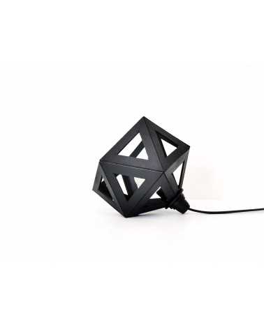 on achete francais - petite lampe origami noire