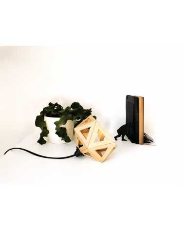 on achete francais - petite lampe origami dorée