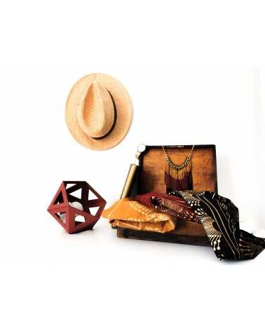 on achete francais - petite lampe origami terracotta