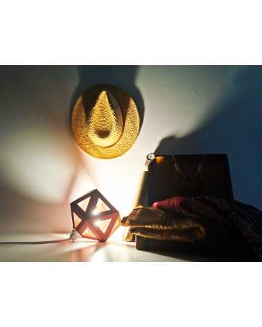 on achete francais - petite lampe origami terracotta