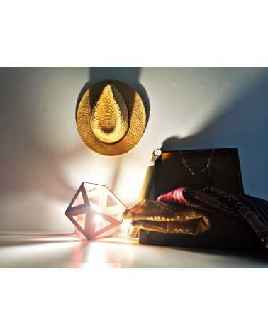 on achete francais - petite lampe origami terracotta