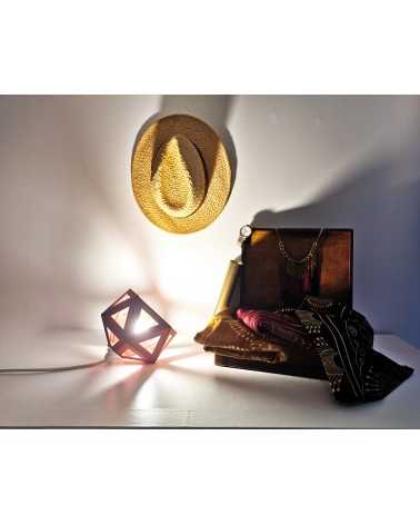 on achete francais - petite lampe origami terracotta