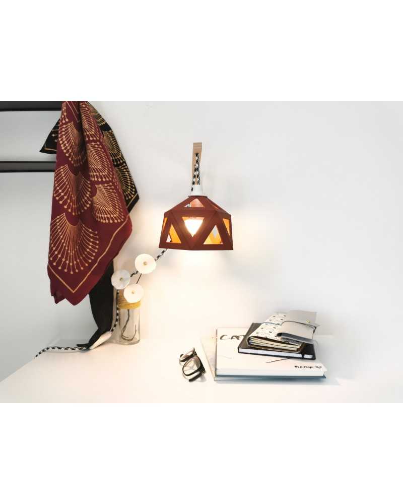on achete francais - Applique lumineuse origami bordeaux
