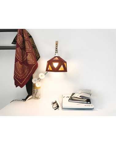 on achete francais - Applique lumineuse origami bordeaux