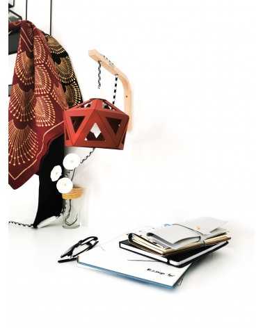 on achete francais - Applique lumineuse origami bordeaux