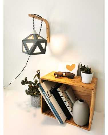 on achete francais - Applique lumineuse origami grise