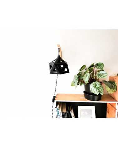 on achete francais - Applique lumineuse origami noire