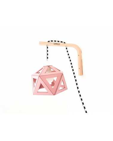 on achete francais - Applique lumineuse origami rose