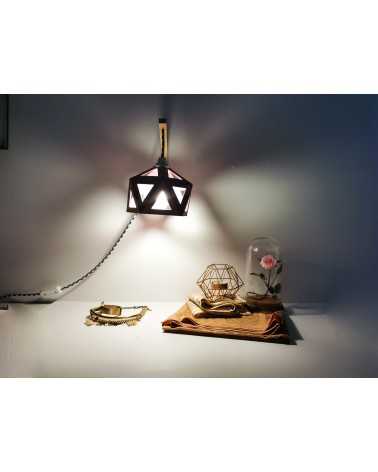 on achete francais - Applique lumineuse origami rose