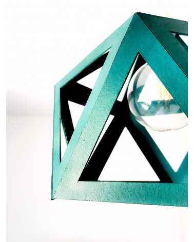 on achete francais - suspension Origami bleu canard