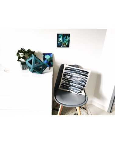 on achete francais - grande lampe origami bleu canard