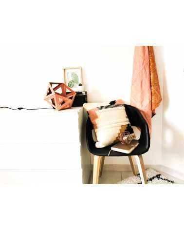 on achete francais - grande lampe origami cuivrée