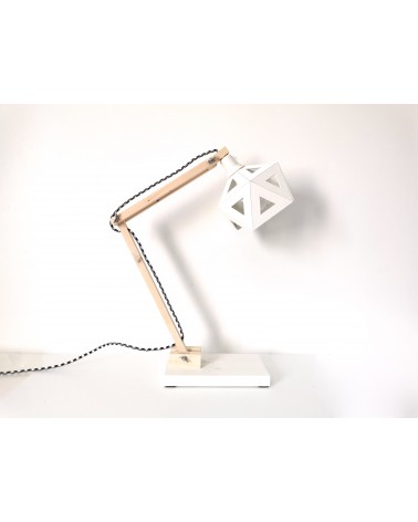 on achete francais - lampe de bureau Origami blanche
