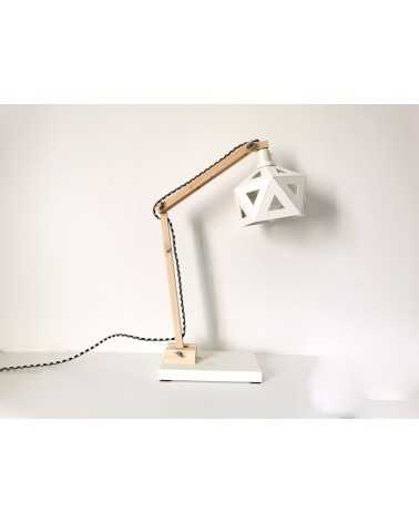 on achete francais - lampe de bureau Origami blanche