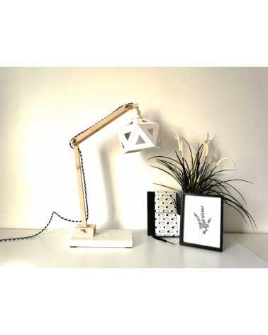 on achete francais - lampe de bureau Origami blanche