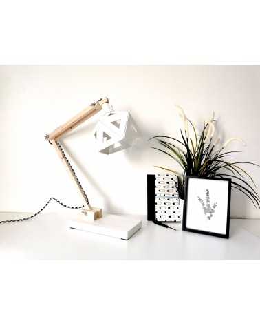 on achete francais - lampe de bureau Origami blanche