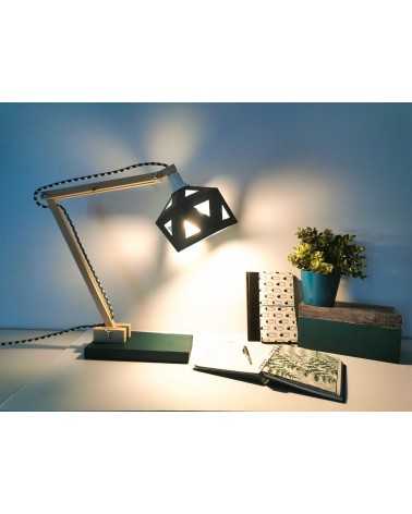 on achete francais - lampe de bureau Origami bleu canard