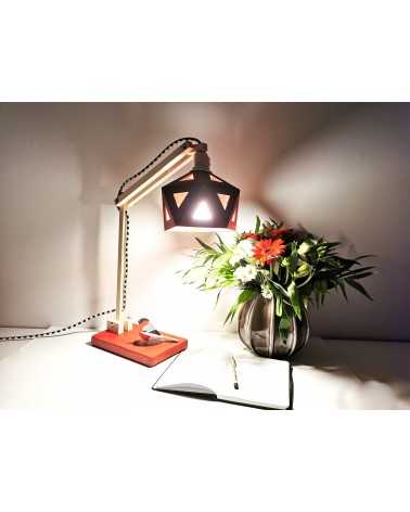 on achete francais - lampe de bureau Origami bordeaux