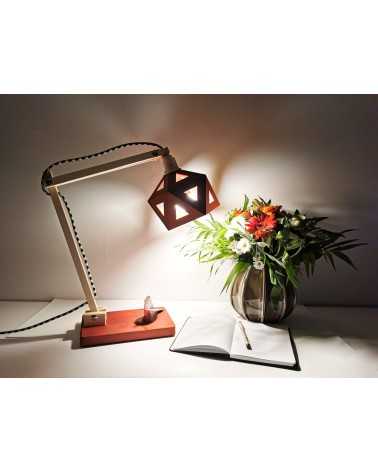 on achete francais - lampe de bureau Origami bordeaux