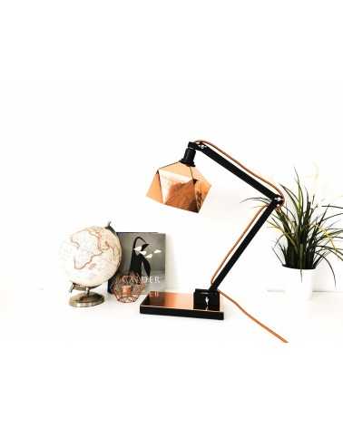 on achete francais - lampe de bureau Origami cuivrée