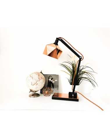 on achete francais - lampe de bureau Origami cuivrée