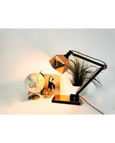 on achete francais - lampe de bureau Origami cuivrée