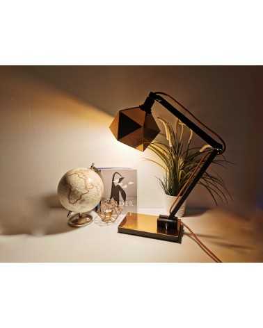 on achete francais - lampe de bureau Origami cuivrée