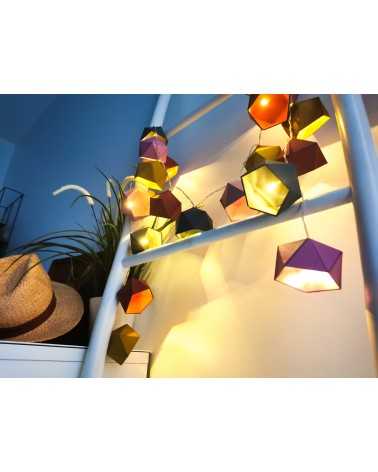 on achete francais - guirlande lumineuse Origami TERRACOTTA