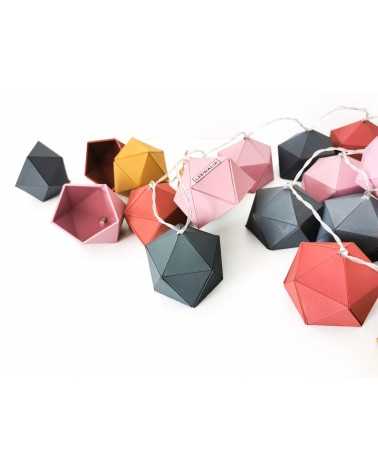 on achete francais - guirlande lumineuse Origami TERRACOTTA