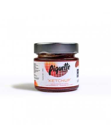 Ketchup à la sauce Piquette, lactoferments de carottes & vinaigre de cidre