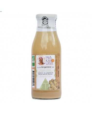 on achete francais - 6x Jus de Gingembre Bio, prêt à boire, peu sucré, en bouteille verre de 50cl