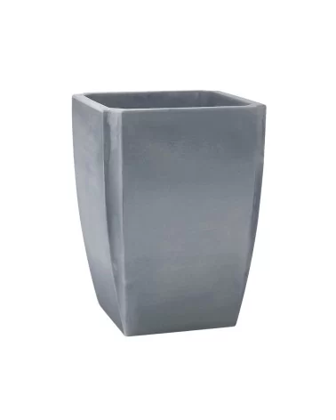 Bac à Arbustes PALMEA EDA 98L – Rond Avec Roulettes, Double Paroi, Réserve D'Eau, Taupe