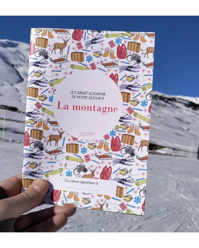 on achete francais - Carnet Souvenir De Séjour À La Montagne