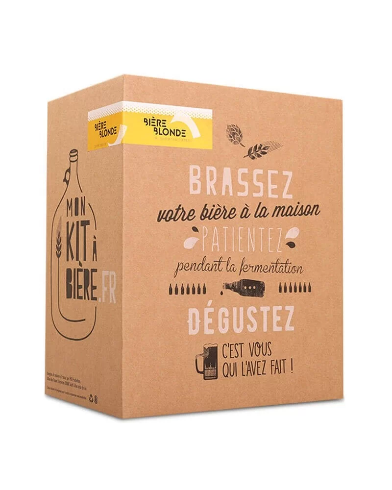 on achete francais - Kit Complet Bière Blonde De Brassage Artisanal 5 Litres