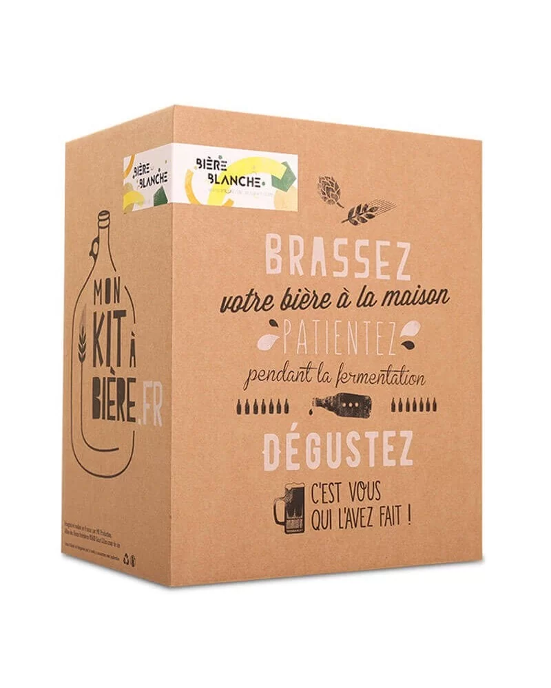 on achete francais - Kit Complet Bière Blanche De Brassage Artisanal 5 Litres